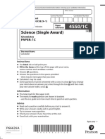 Science (Single Award) : Paper: 1C