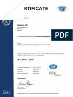 ISO 9001 2008 Quality Certificate Melexis