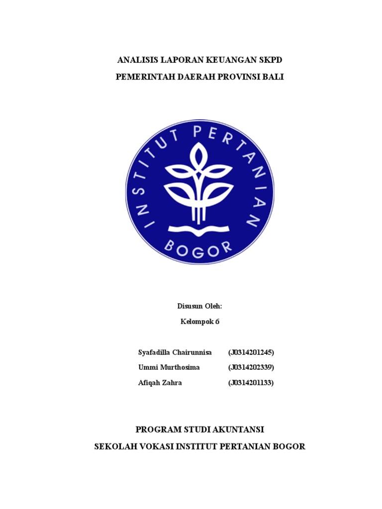 Analisis Keuangan SKPD Provinsi Bali | PDF | Bisnis | Pengelolaan ...