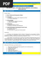 Frameworks and Principles Behind Our Moral Disposition: Study Guide For Module No. 4