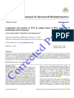 Thymine in E Coli Coding Frames