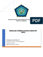 RPS Praktikum Farmasi Praktis II