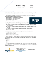 Analytical Ability Practice Test Set 3