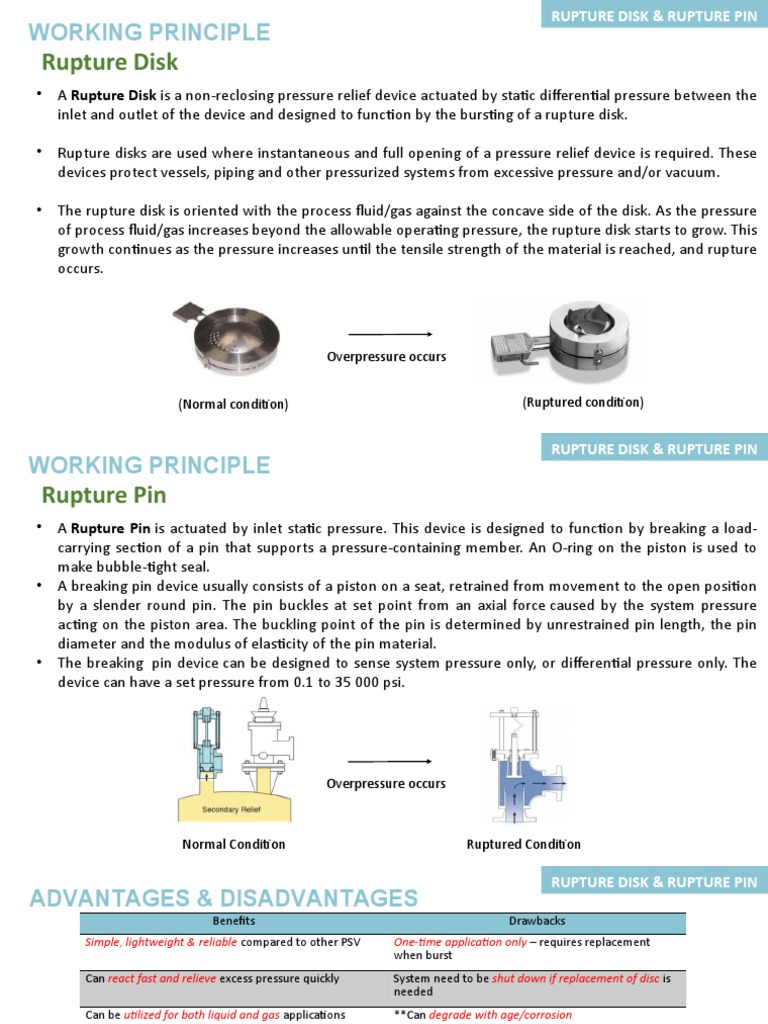 Rupture Disc and Rupture Pin | Download Free PDF | Applied And ...
