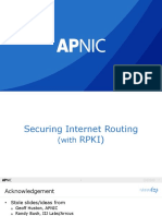 APNIC Securing INternet Routing With RPKI