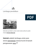 Sekolah - Wikipedia Bahasa Indonesia, Ensiklopedia Bebas