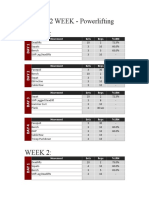 12 Week Powerlifting Peak