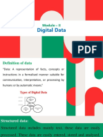 Module - II Digital Data