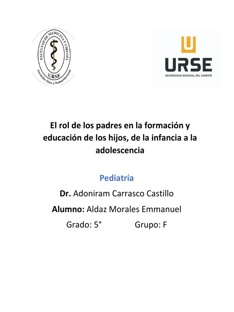 Rol de los padres en la educación infantil | PDF | Amor | Las emociones