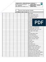 FC 4.1.15 - Vibrator Soil Compactor Checklist Form
