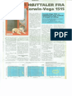 Cerwin Vega 1515 Technical Article (Danish)