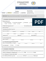 Unified Application Form For New Business Permit (Online) : Male Male Female Female