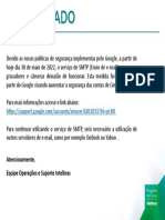 Informativo Técnico - Serviço SMTP Gmail Atual