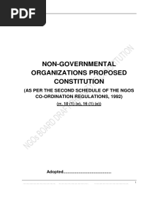 NGO Board Prototype Constitution 2016