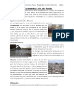 La Contaminación Del Suelo en El Perú