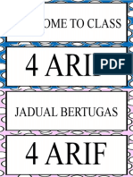 Label Nama Kelas 4