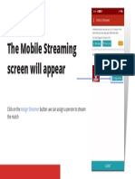 The Mobile Streaming Screen Will Appear: Assign Streamer