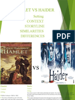 Hamlet Vs Haider: Setting Context Storyline Similarities Differences