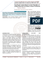 Didactic Bases of Educational Content Based On The Principles of Concentration of Teaching Materials in Primary School Textbooks