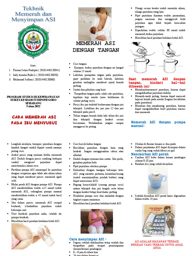 Leaflet Cara Memerah ASI | PDF