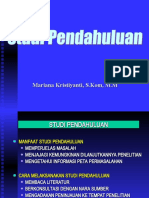 BAB VII Studi Pendahuluan