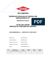 "Reemplazo Válvulas de Control Por Obsolescencia ZF": Memoria de Cálculo