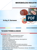 Mikrobiologi Industri: DR - Eng. R. Darmawan