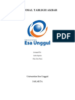 Proposal Tabligh Akbar: Universitas Esa Unggul Jakarta