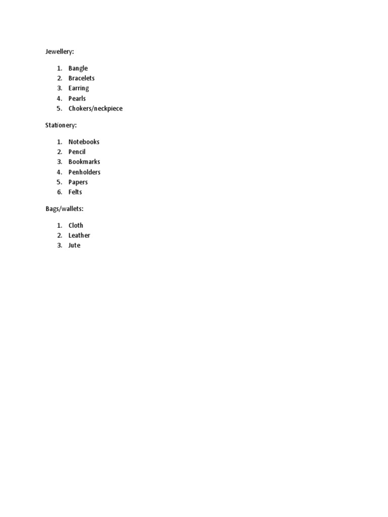 Master List | PDF