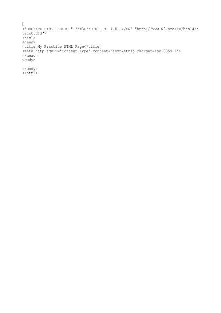 Practice HTML | PDF | Computing And Information Technology