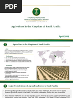 Agriculture in The Kingdom of Saudi Arabia: April 2019