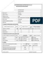 Ginco Electromechanical Contracting Co. (L.L.C) Application For Employment