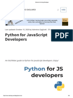 Python For JavaScript Developers