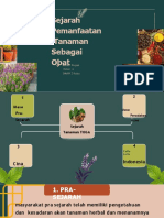 SEJARAH PENGGUNAAN TANAMAN SEBAGAI OBAT