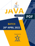 CoreJAVA 20apr2022