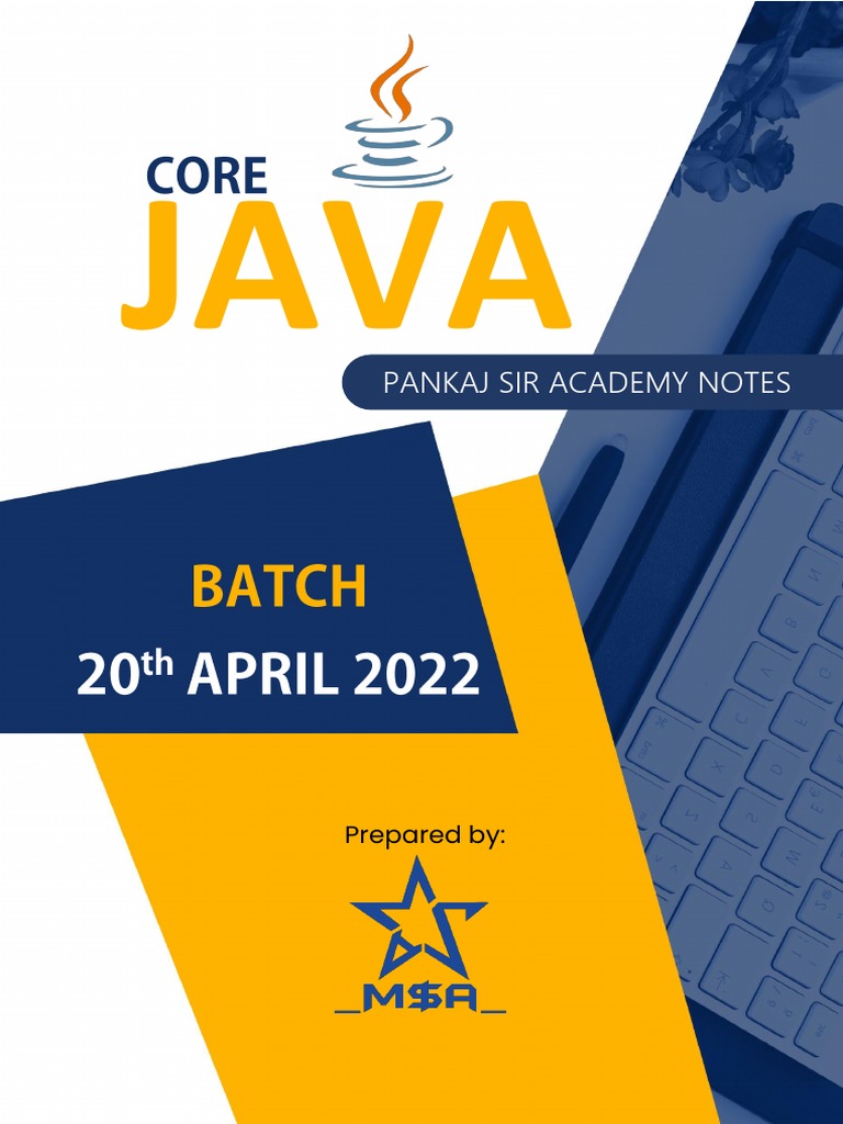 Core Java Notes from Pankaj Sir Academy | PDF | Programming ...