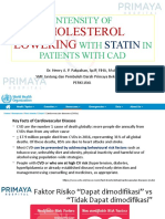 Intensity of Cholesterol Lowering With Statin in Patients