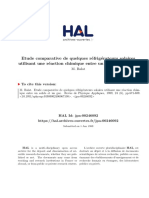 Etude Comparative de Quelques Refrigerat