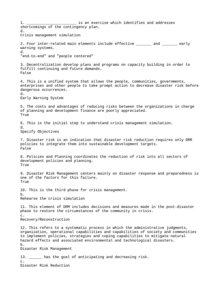 Week 11 | PDF | Disaster Risk Reduction | Risk Management