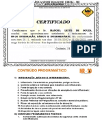 Certificado NR-20