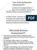 What Do You Mean by Business Environment