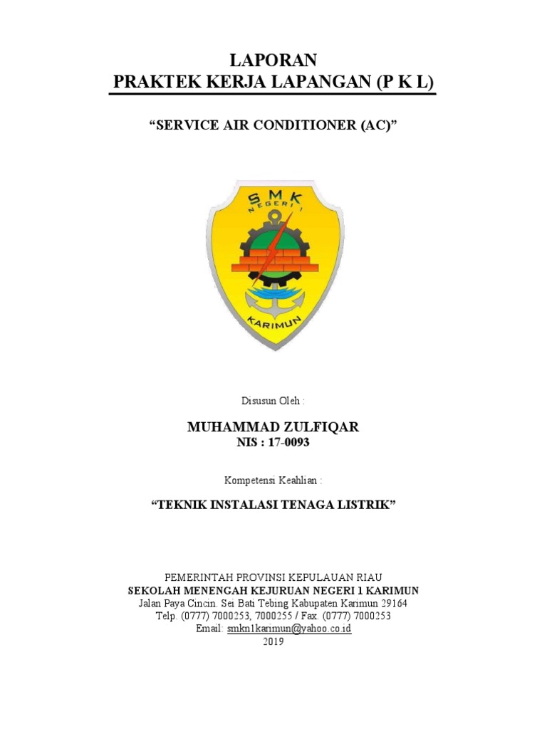 Pikar Laporan Prakerin SMKN 1 Karimun 11 (Selesai) | PDF