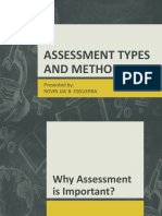 Assessment Types and Methods