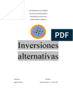 Inversiones alternativas UNEO Cantaura Contaduría