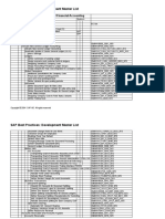 SAP Best Practices: Development Master List: Building Block N70 (BR) - External Financial Accounting