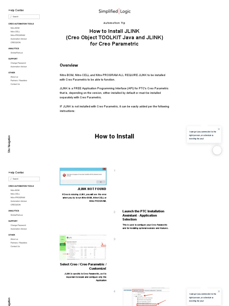 AA How To Install JLINK For Creo Parametric PDF Automation Computing
