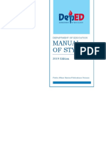 Dep Ed Manual of Style 2019