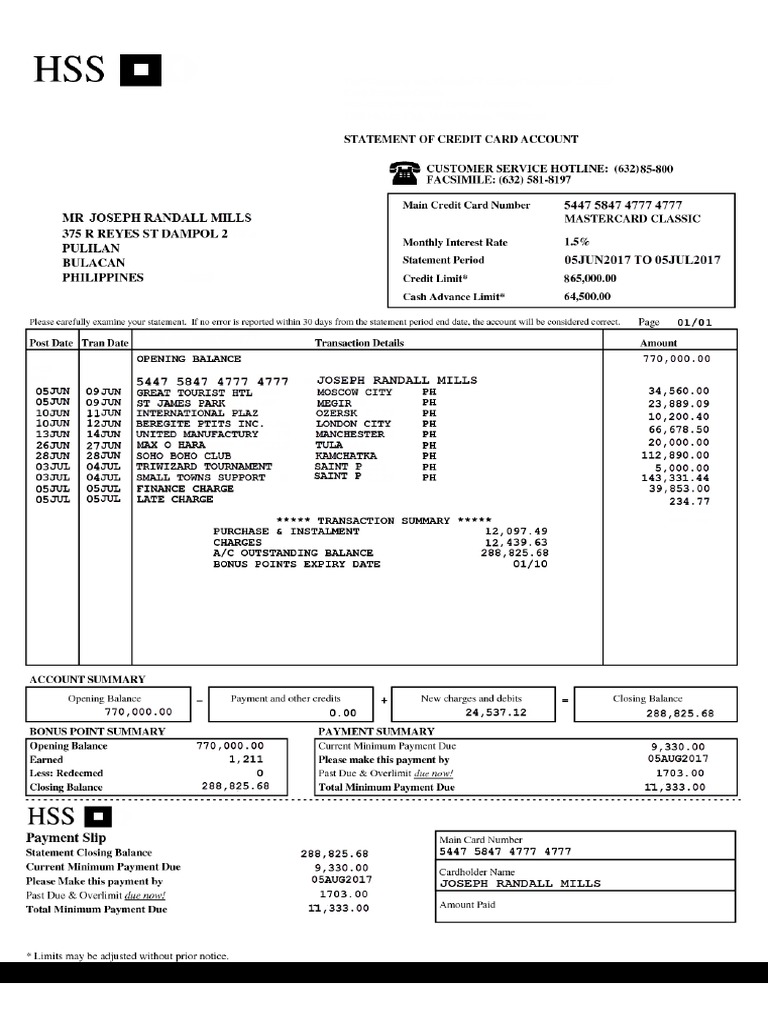 02 CreditCardStatement | PDF