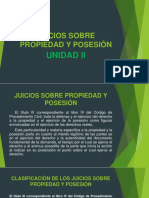 Juicios Sobre Propiedad y Posesión. Unidad II