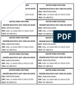 Datos de Factura